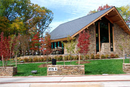 The new Chapel on a rise overlooking the National Museum of the Marine Corps, just outside the front gate of MCB Quantico, VA.