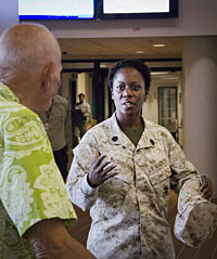 GySgt Katesha Washington, DINFOS gave us a tour of DINFOS.