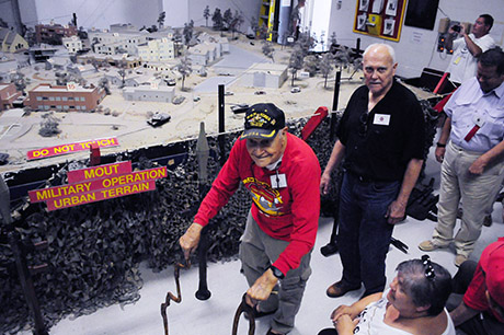 At Camp Lejeune, the CCs were welcomed to the MOUT training facility, a mock village designed to provide realistic training in an urban environment. Photo by Mike Minardi.