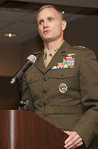 Maj. Gen. Gary Thomas, speaker at the awards ceremony