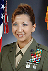 CCs may remember Yolanda Mayo, now a reserve sergeant major of Marine Air Control Squadron 24 and, in her other life, Operations Officer, Marine Corps Community Services at Camp Lejeune. She recently received a National Image Award from National Image, Inc., an organization that recognizes achievements of Hispanics. A complete write up of the award can be read by following the link below. We reminded Yolanda that she has many times said: "I will always be a CC." She left the field a few years ago so that she could be promoted and has obviously succeeded big time!
