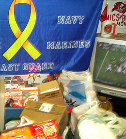 Care packages to be sent to the troops