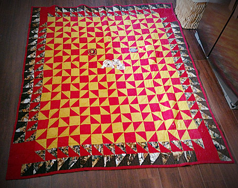One of a kind handmade quilt by