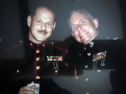 Tony Sinagra with the inimitable Col. Fred Peck