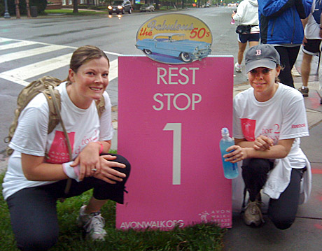 CCs Kristin Bagley and Brenda Varnadore the last time they did the walk.